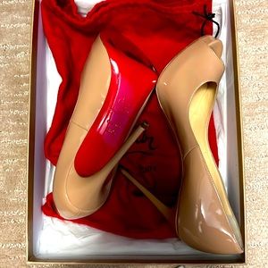 Louboutin Nude Heels - 6.5